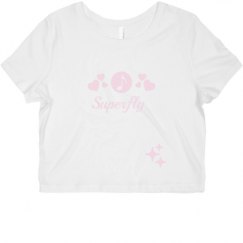 Ladies Slim Fit Crop Top Tee