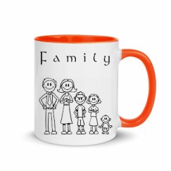 11oz Ceramic Mug with Color Inside