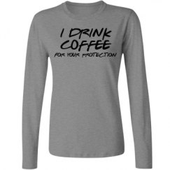 Ladies Relaxed Fit Basic Long Sleeve Tee