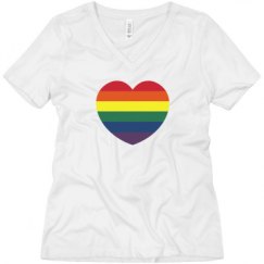 Ladies Relaxed Fit V-Neck Tee