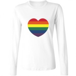 Ladies Relaxed Fit Basic Long Sleeve Tee