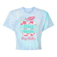 Women's Tie Dye Crop Top Tee