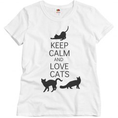 Keep calm and love cats