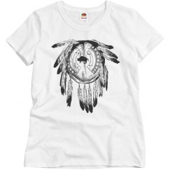 Bison Feathered Dream Catcher