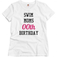 Customize swim moms birthday