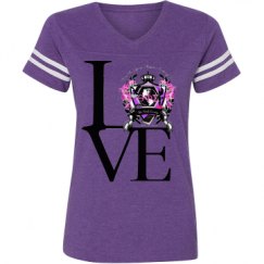 Ladies Relaxed Fit Vintage Sports Tee