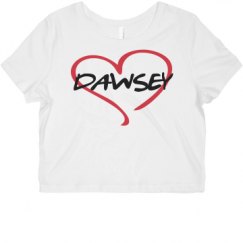 Ladies Slim Fit Crop Top Tee