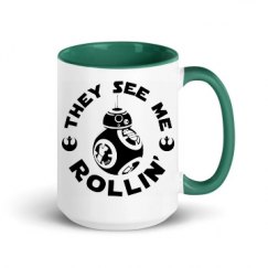 15oz Ceramic Mug with Color Inside