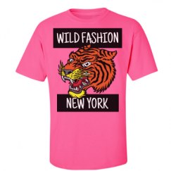 Unisex Ultra Cotton Safety Neon Crewneck Tee