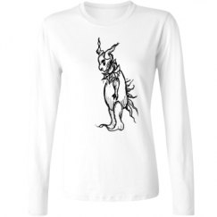 Ladies Relaxed Fit Basic Long Sleeve Tee