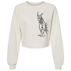 Grumpy Little Gremlin Drawing Lucy LaRue Fleece