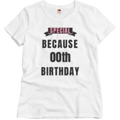 Special because birthday