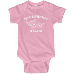 Happy First Father's Day Onesies