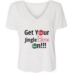 Ladies Flowy Slouchy V-Neck Tee