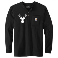 Unisex Carhartt Long Sleeve Henley Tee 