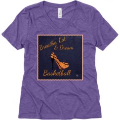 Ladies Relaxed Fit Super Soft Triblend V-Neck Tee