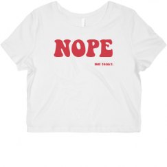 Ladies Slim Fit Crop Top Tee