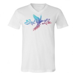 Unisex V-Neck Jersey Tee