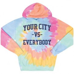 Unisex Tie-Dye Fleece Hoodie