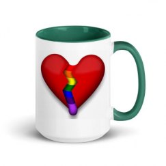 15oz Ceramic Mug with Color Inside