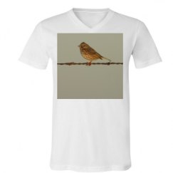 Unisex V-Neck Jersey Tee