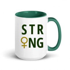 15oz Ceramic Mug with Color Inside