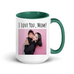 15oz Ceramic Mug with Color Inside