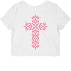 Ladies Slim Fit Crop Top Tee