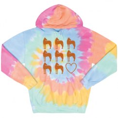 Unisex Tie-Dye Fleece Hoodie