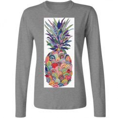 Ladies Relaxed Fit Basic Long Sleeve Tee