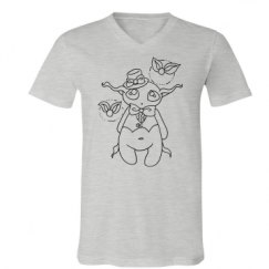 Unisex V-Neck Jersey Tee