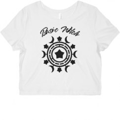 Ladies Slim Fit Crop Top Tee