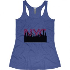 Ladies Slim Fit Super Soft Racerback Triblend Tank