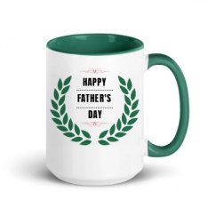 15oz Ceramic Mug with Color Inside