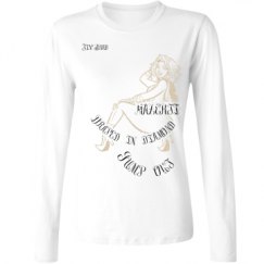 Ladies Relaxed Fit Basic Long Sleeve Tee