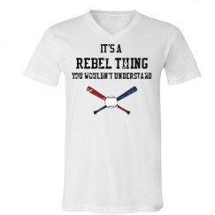 Unisex V-Neck Jersey Tee