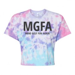 Women's Tie Dye Crop Top Tee