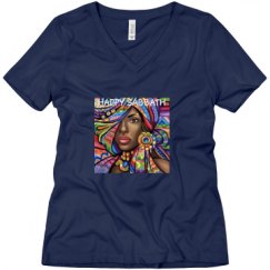 Ladies Relaxed Fit V-Neck Tee