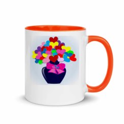 11oz Ceramic Mug with Color Inside