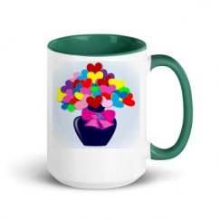 15oz Ceramic Mug with Color Inside
