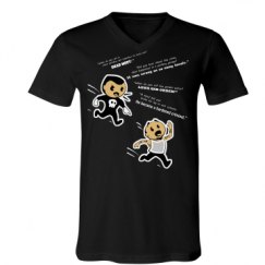 Unisex V-Neck Jersey Tee