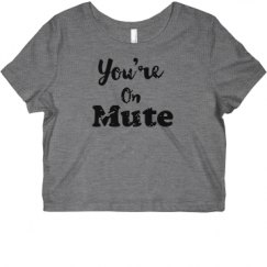 Ladies Slim Fit Crop Top Tee