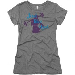 Ladies Slim Fit Super Soft Triblend Tee