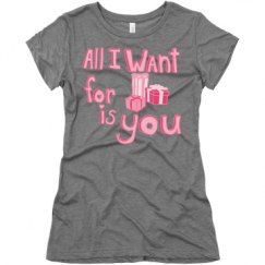 Ladies Slim Fit Super Soft Triblend Tee