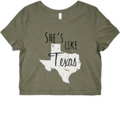 Ladies Slim Fit Crop Top Tee