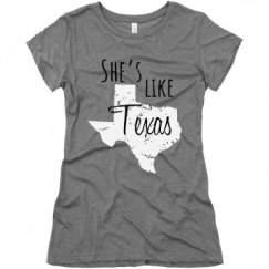 Ladies Slim Fit Super Soft Triblend Tee