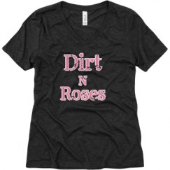 Ladies Relaxed Fit Super Soft Triblend V-Neck Tee