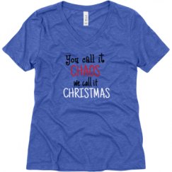 Ladies Relaxed Fit Super Soft Triblend V-Neck Tee