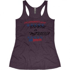 Ladies Slim Fit Super Soft Racerback Triblend Tank