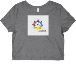 Ladies Slim Fit Crop Top Tee